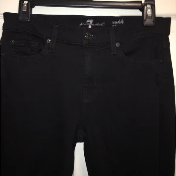 7 For All Mankind Distressed Ankle Jeans With Stretch - Picture 2 of 16